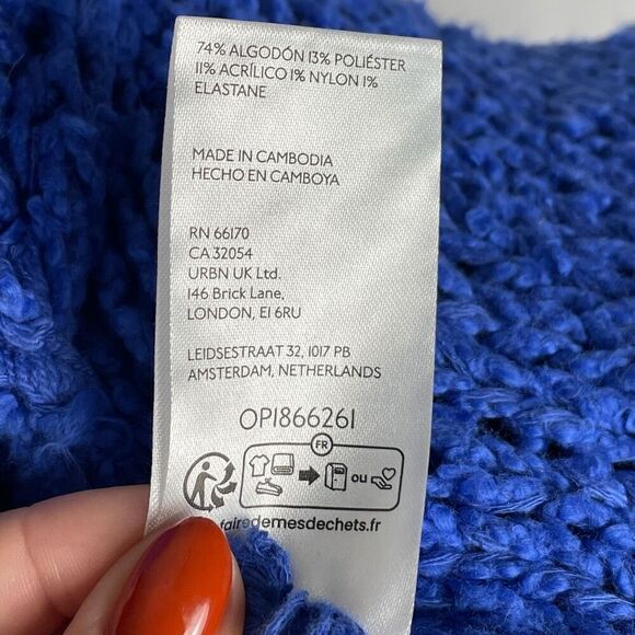 Pilcro Anthropologie Chuncky Knit Crop Sailcloth Hoodie - Women’s 2X - Picture 8 of 8